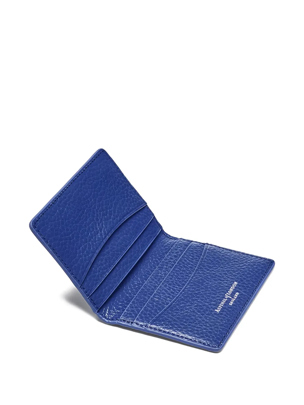 Aspinal Of London Double Fold pasjeshouder Blauw