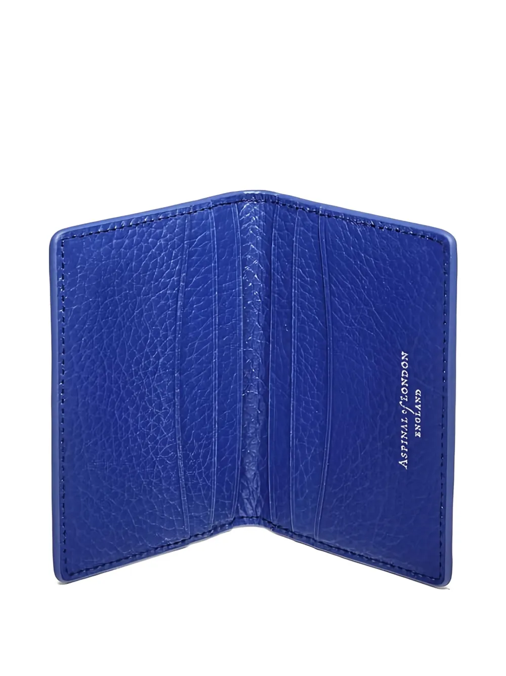 Aspinal Of London Double Fold pasjeshouder Blauw