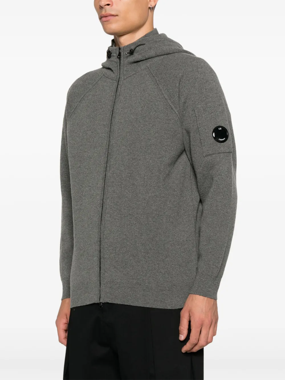 C.P. Company Hoodie met rits Grijs