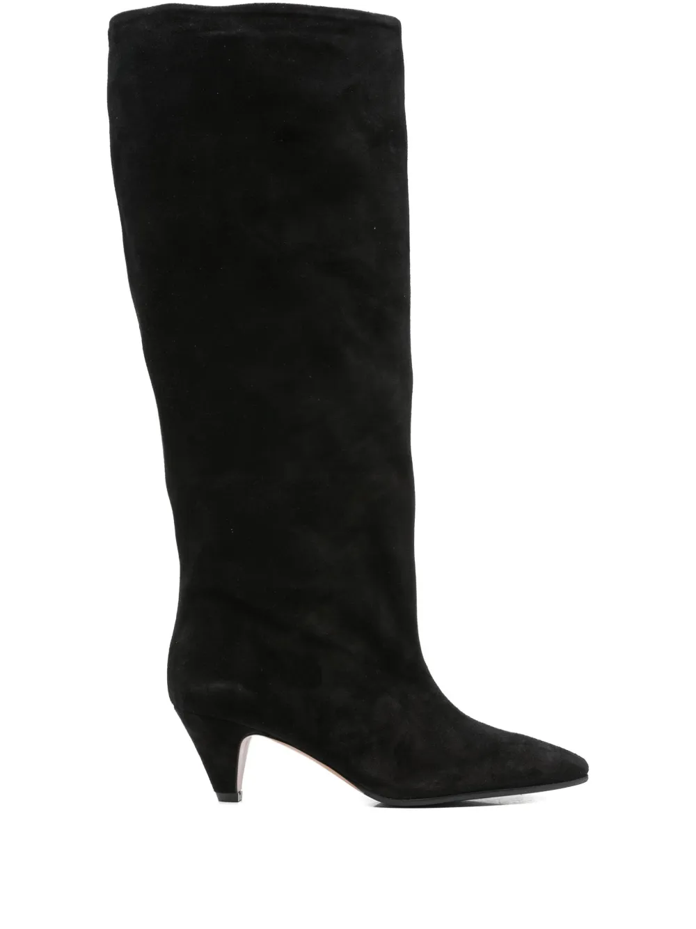 Fabio Rusconi Suede Knee-high Boots In Black