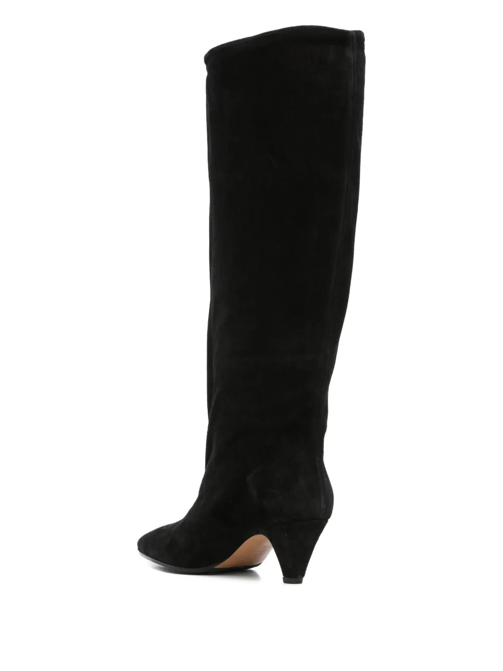 Fabio Rusconi Suede Knee-high Boots In Black