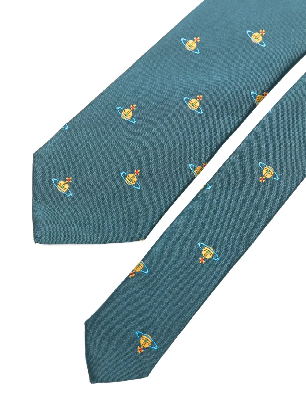 Vivienne Westwood Stropdas met print Groen