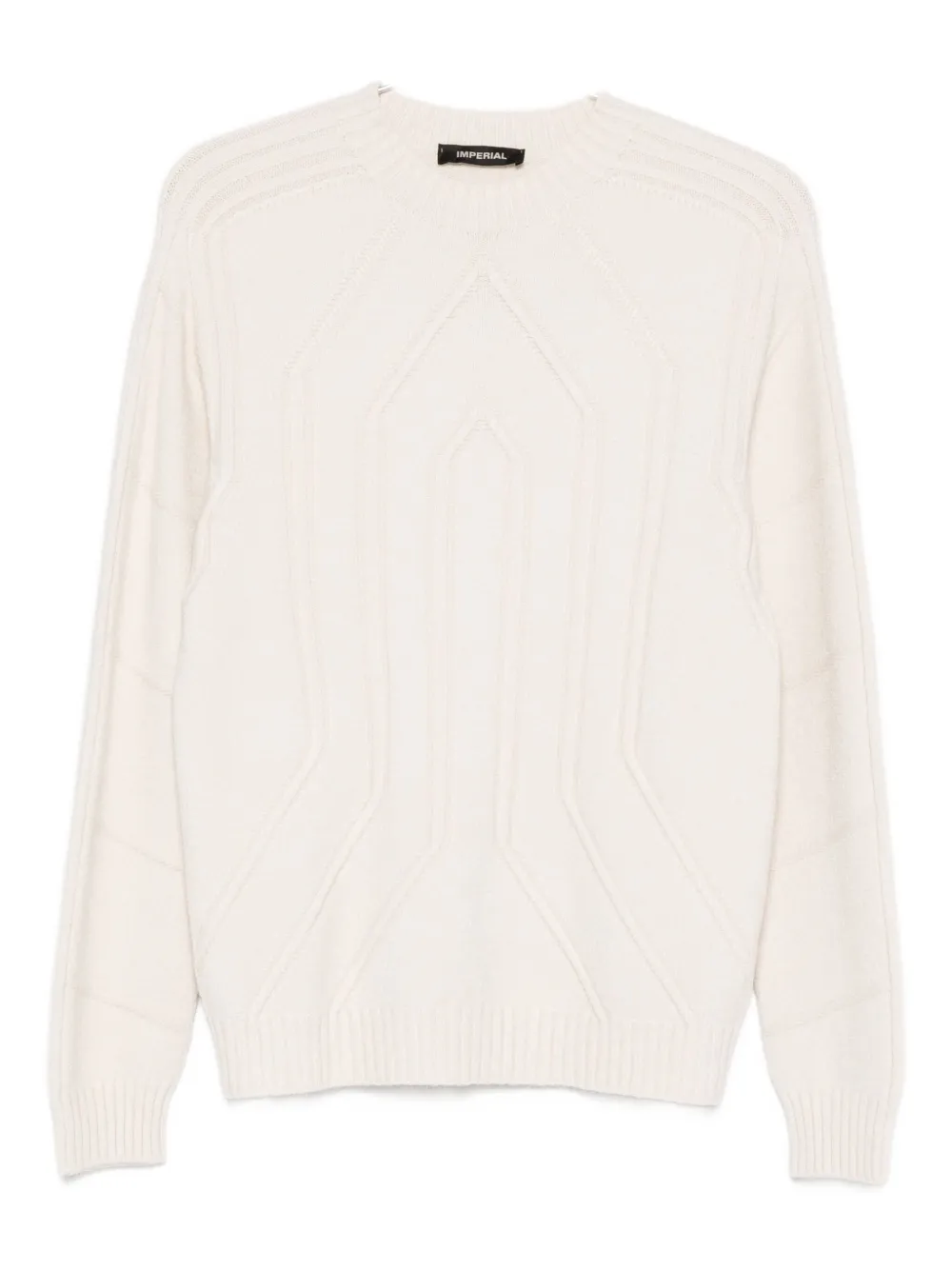IMPERIAL geometric-pattern sweater | White | Image 1