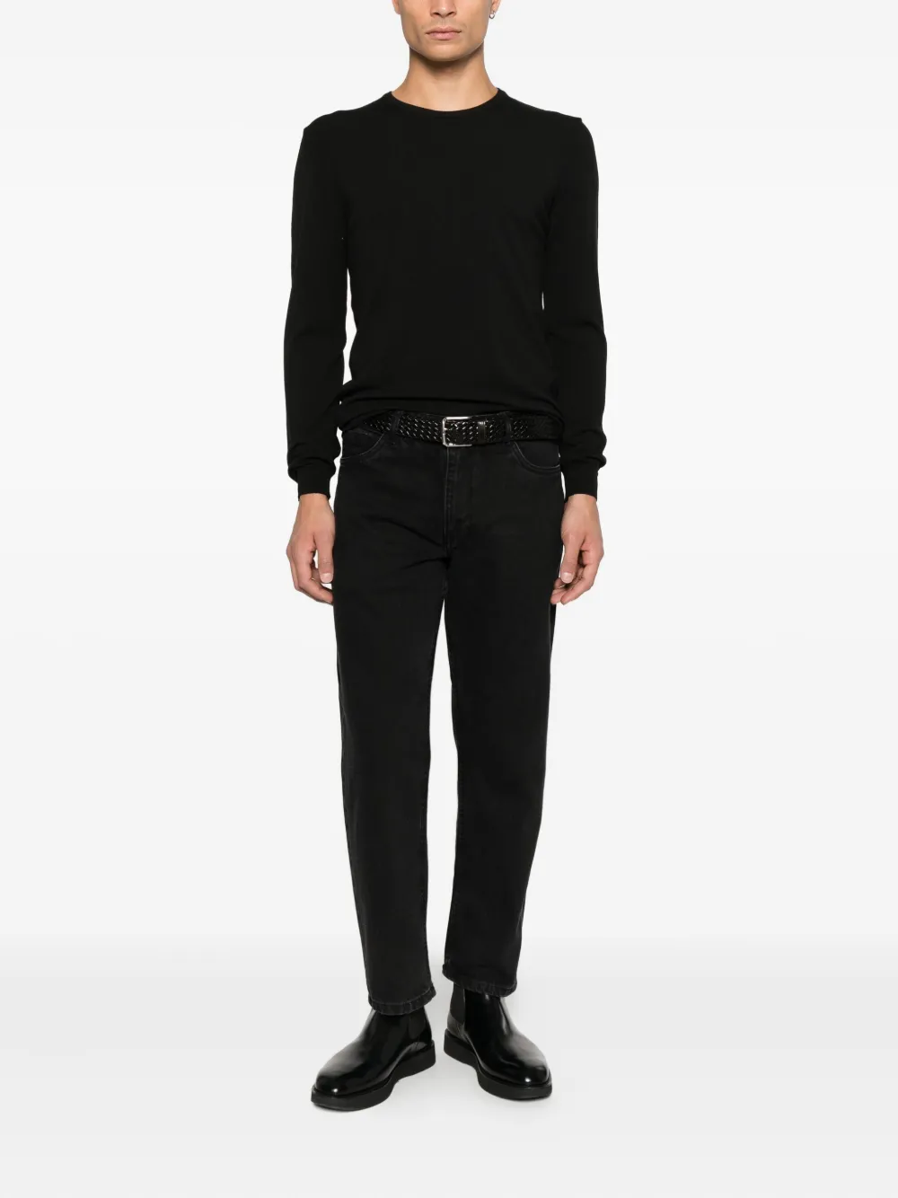 IMPERIAL straight-leg denim jeans - Zwart