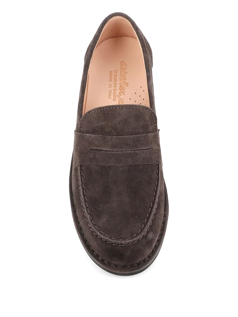 Astorflex Diane suede loafers - Bruin
