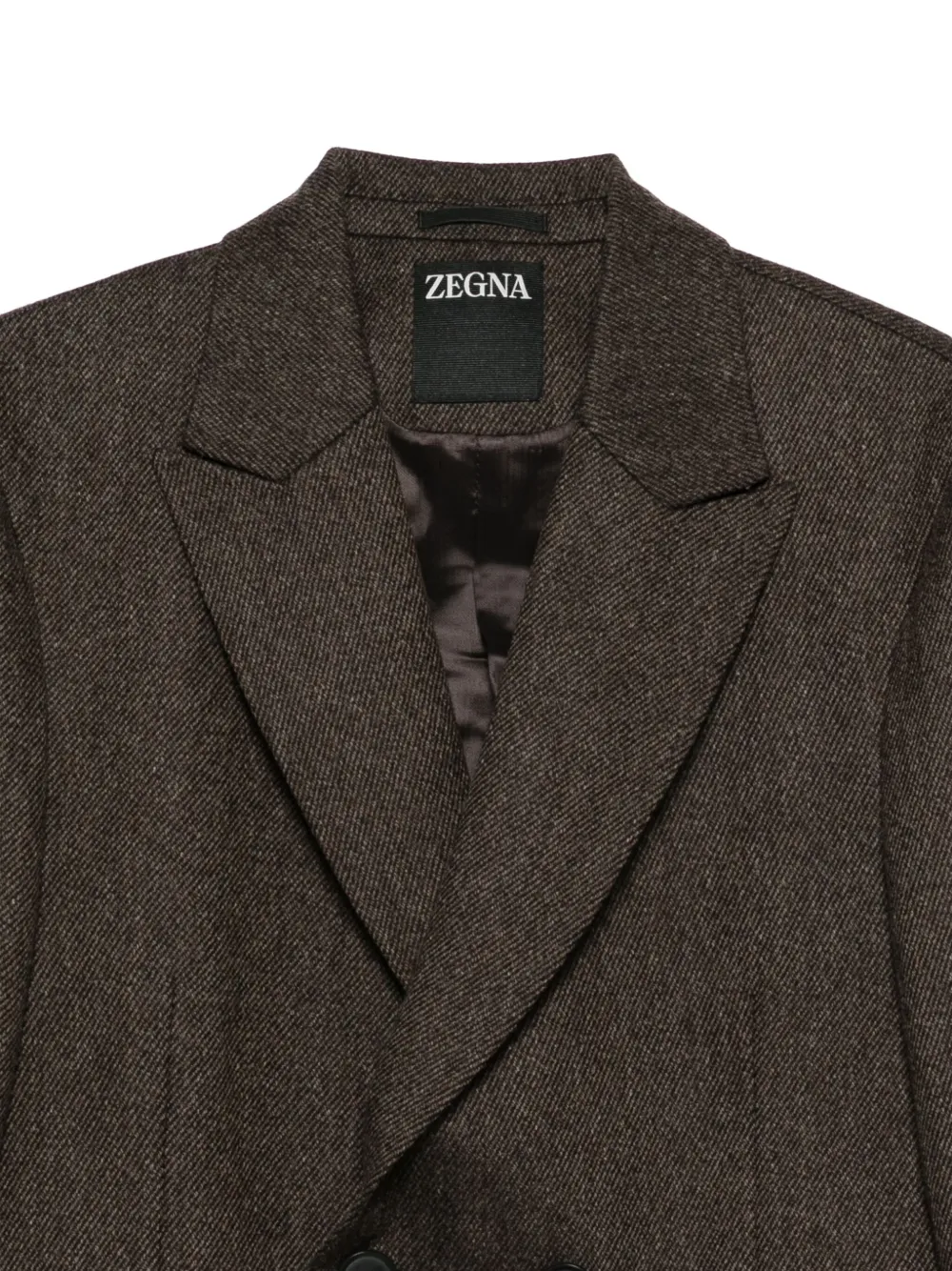 Zegna Kasjmier jas Bruin
