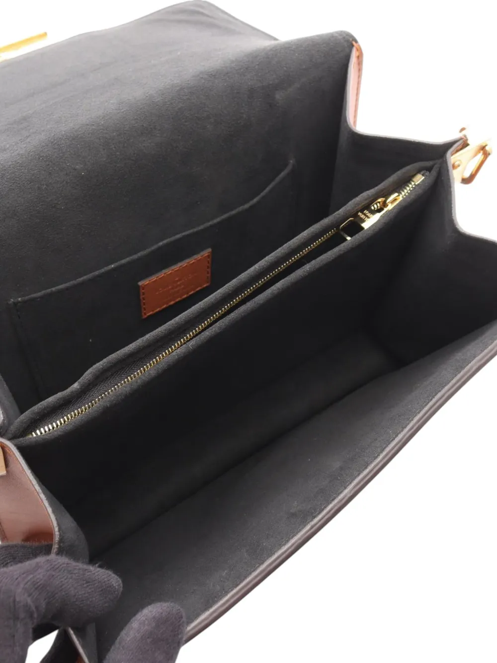 Pre-owned Louis Vuitton 2020 Monogram Reverse Dauphine Mm Satchel In Brown