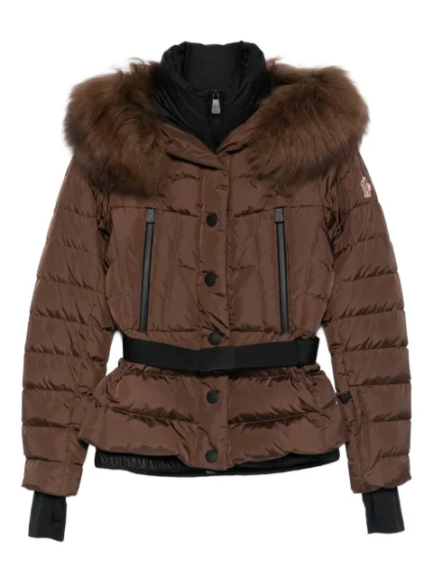 Moncler belted puffer jacket