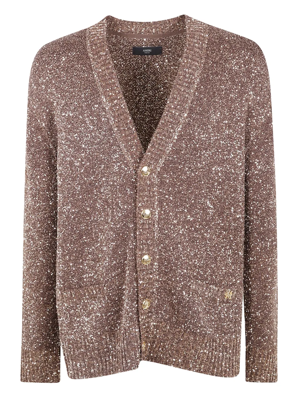 AMIRI sequin cardigan | Brown | Image 1