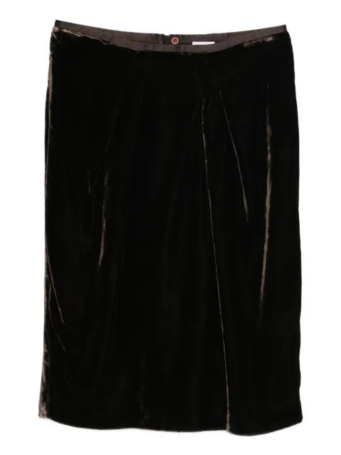 Giorgio Armani Pre-Owned 1990s pleated midi skirt