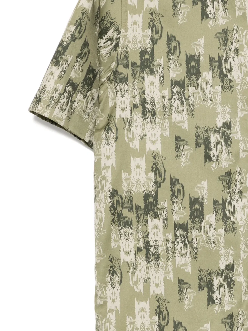 Fred Perry Overhemd met grafische print Groen