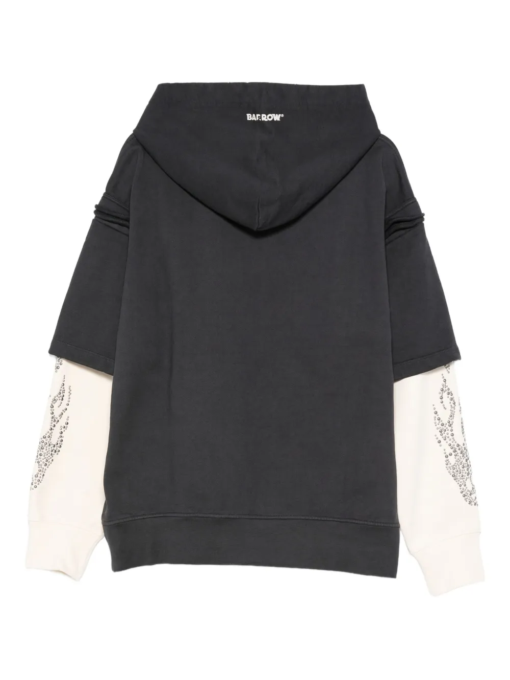 Barrow Logo-print Hoodie In Gray