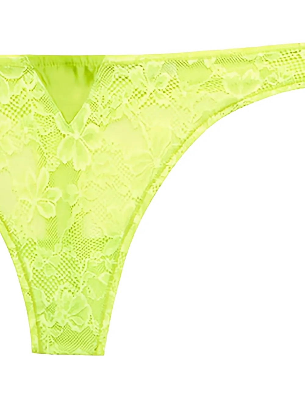 Fleur Du Mal Le Stretch kanten string - Geel
