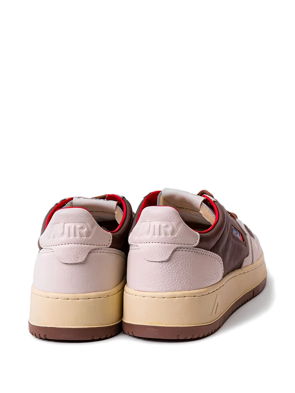 Autry Medalist low-top sneakers met vlakken Bruin