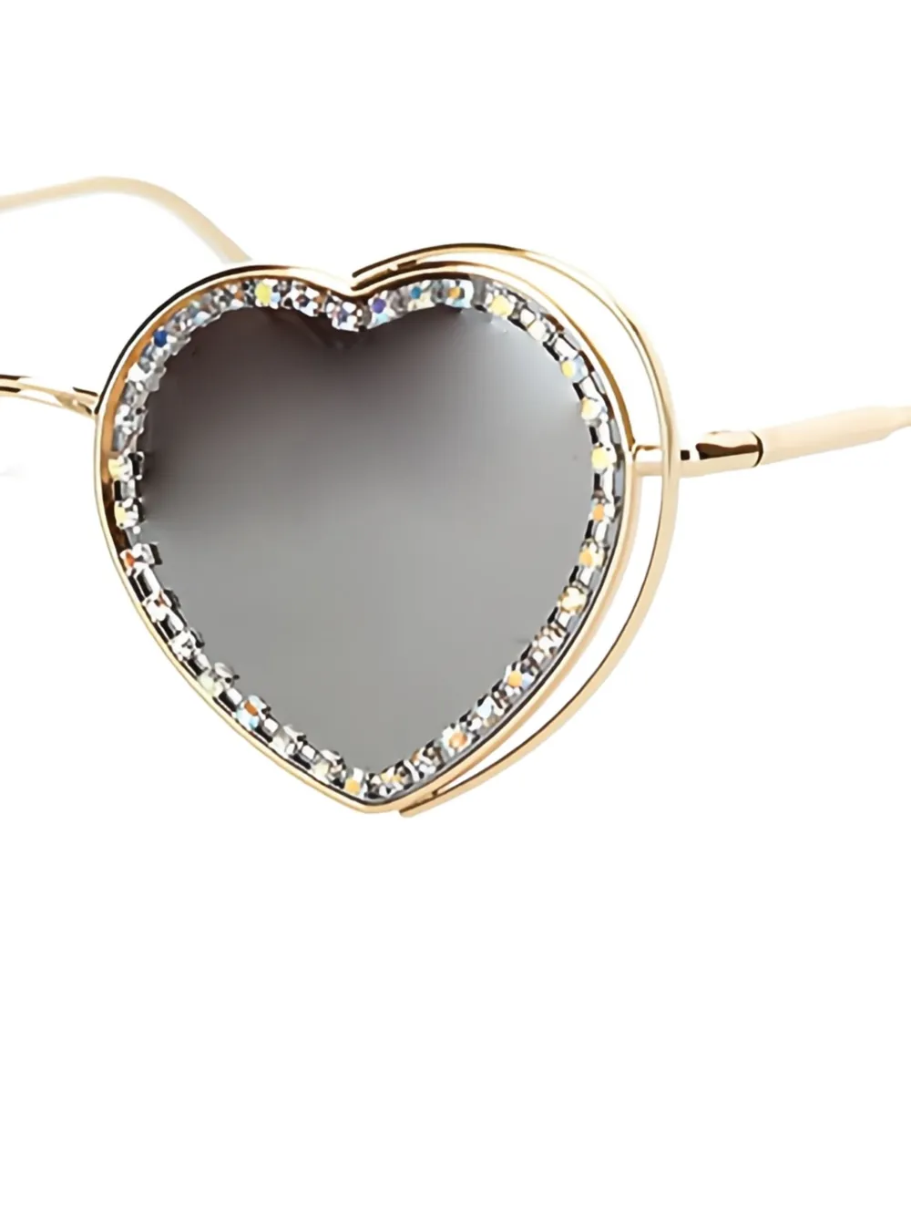 Monnalisa heart-embellished sunglasses - Goud