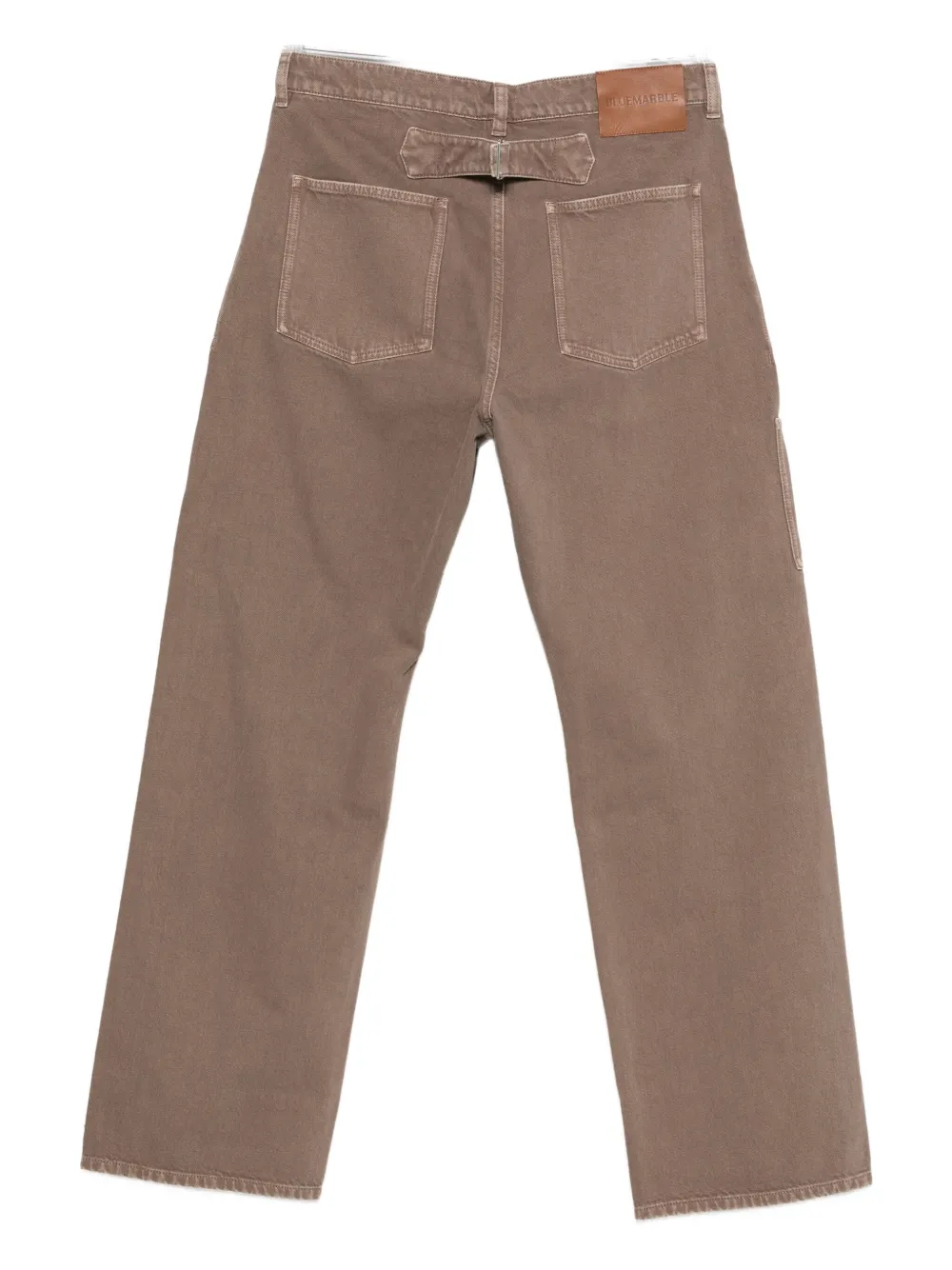 Bluemarble Distressed Pannelled Jeans In Brown