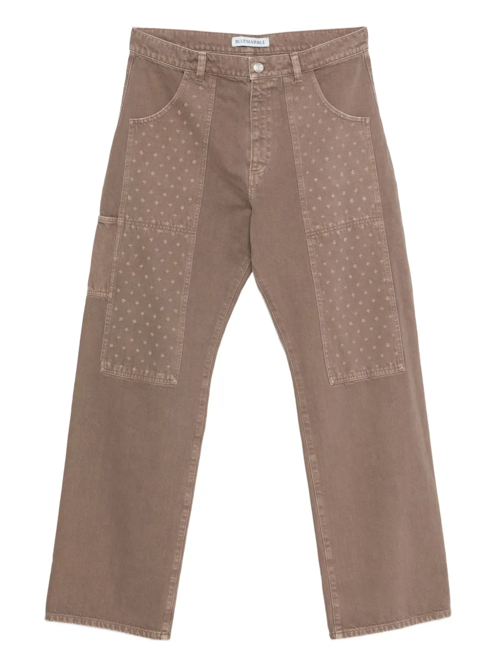 BLUEMARBLE distressed pannelled jeans | Brown | Image 1