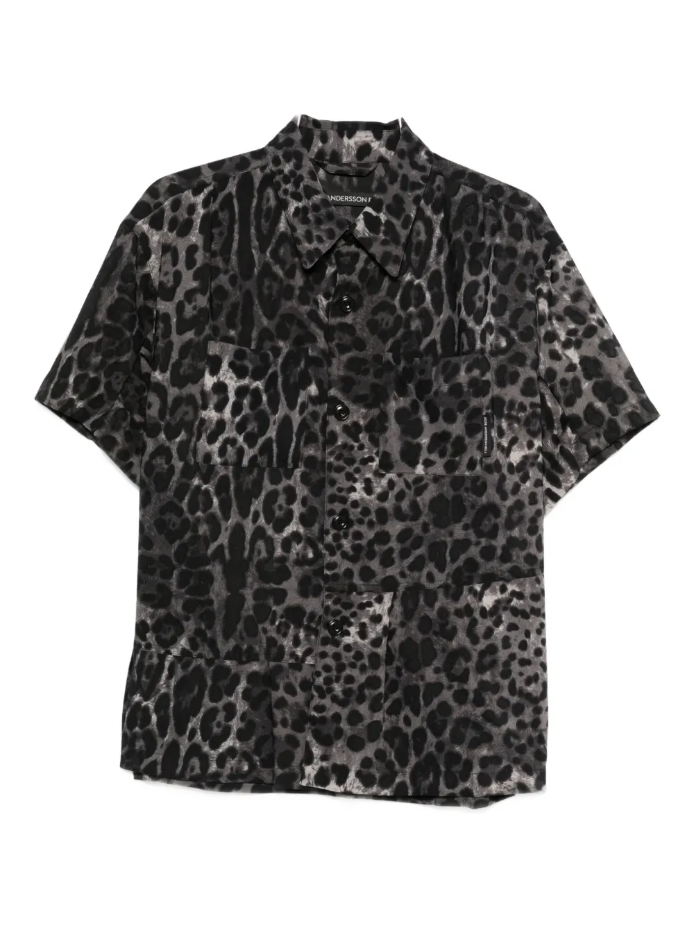 Andersson Bell Leopard-print Shirt In Black