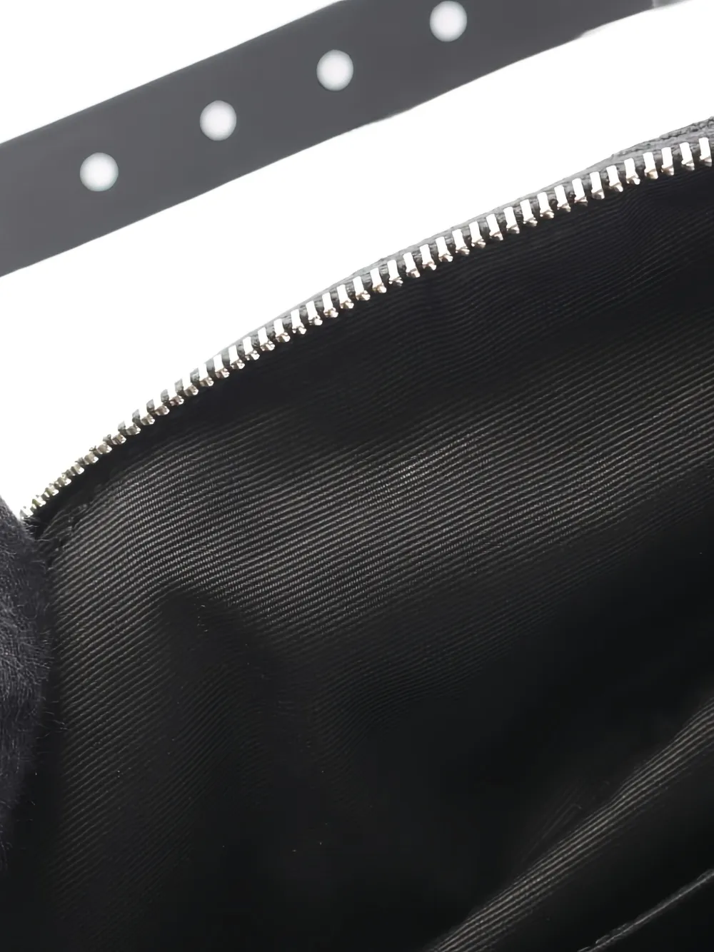 Pre-owned Saint Laurent 2020s Logo-plaque Belt Bag In Black