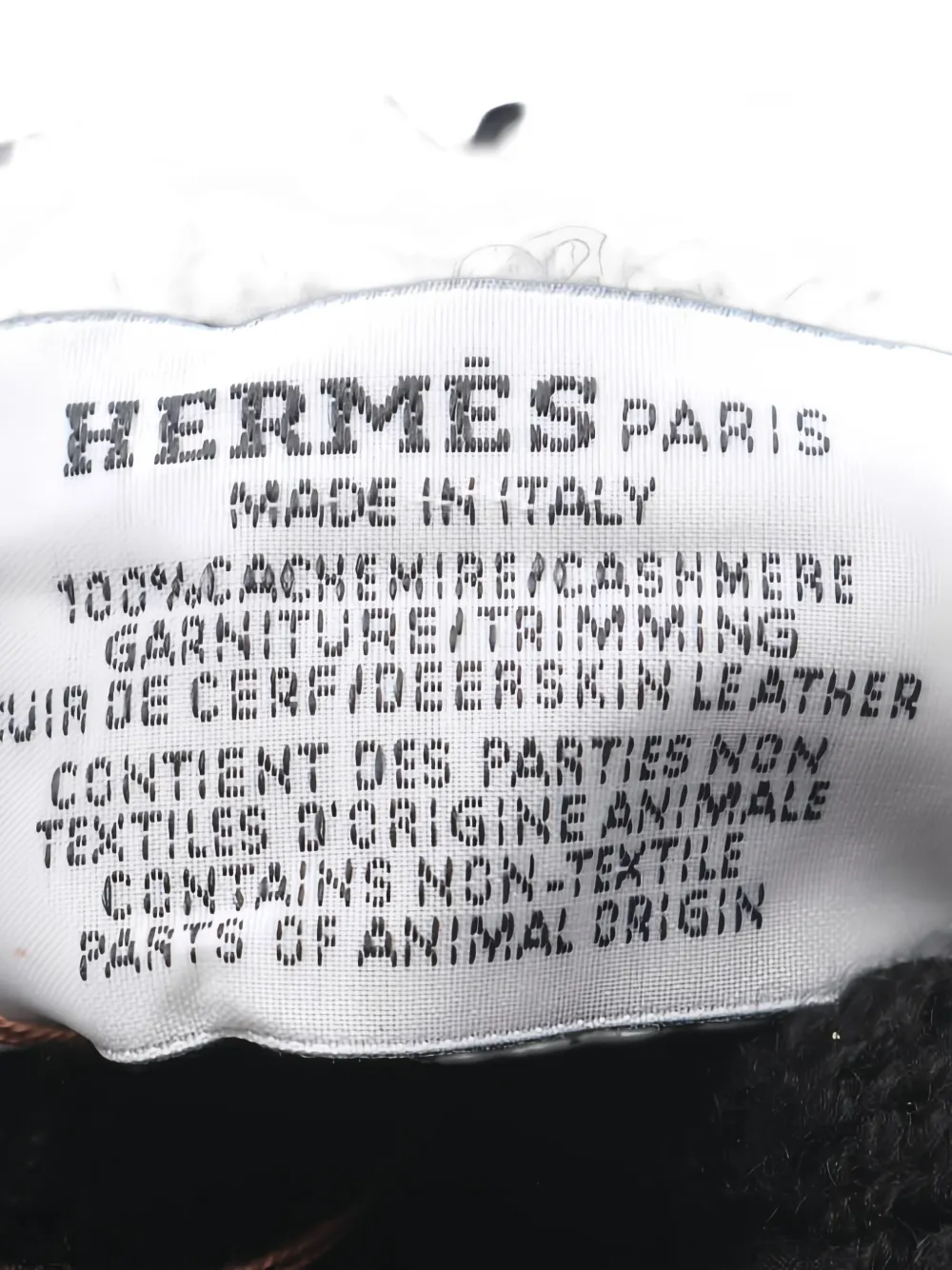 Pre-owned Hermes 2020s Lionel Mittens In Black