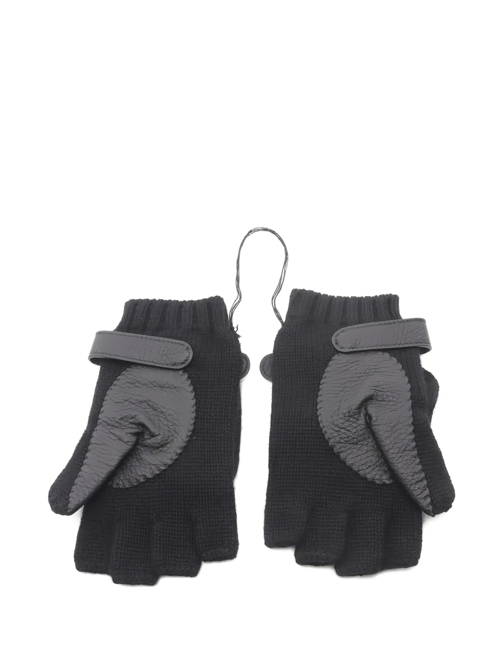 Pre-owned Hermes 2020s Lionel Mittens In Black