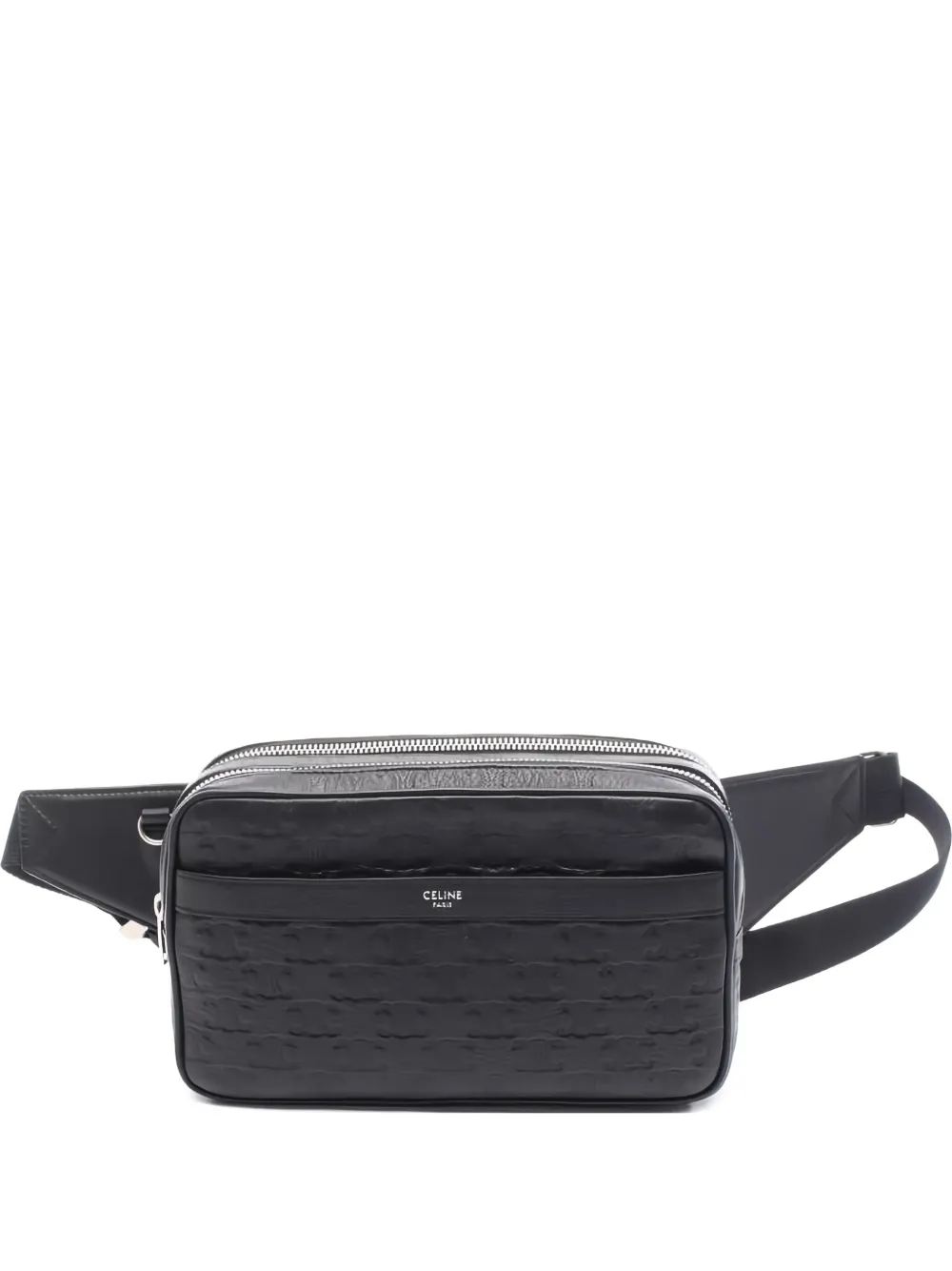 Celine Pre-Owned sac banane Triomphe à design embossé (années 2010) | noir | Image 1