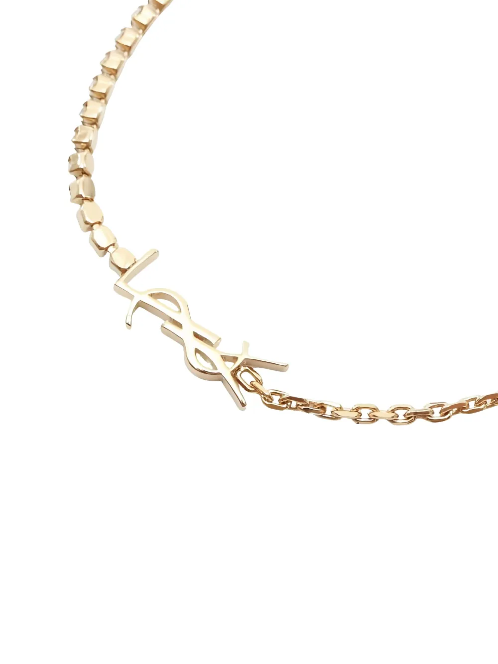 Pre-owned Saint Laurent 2020s Cassandra-charm Bracelet In Gold