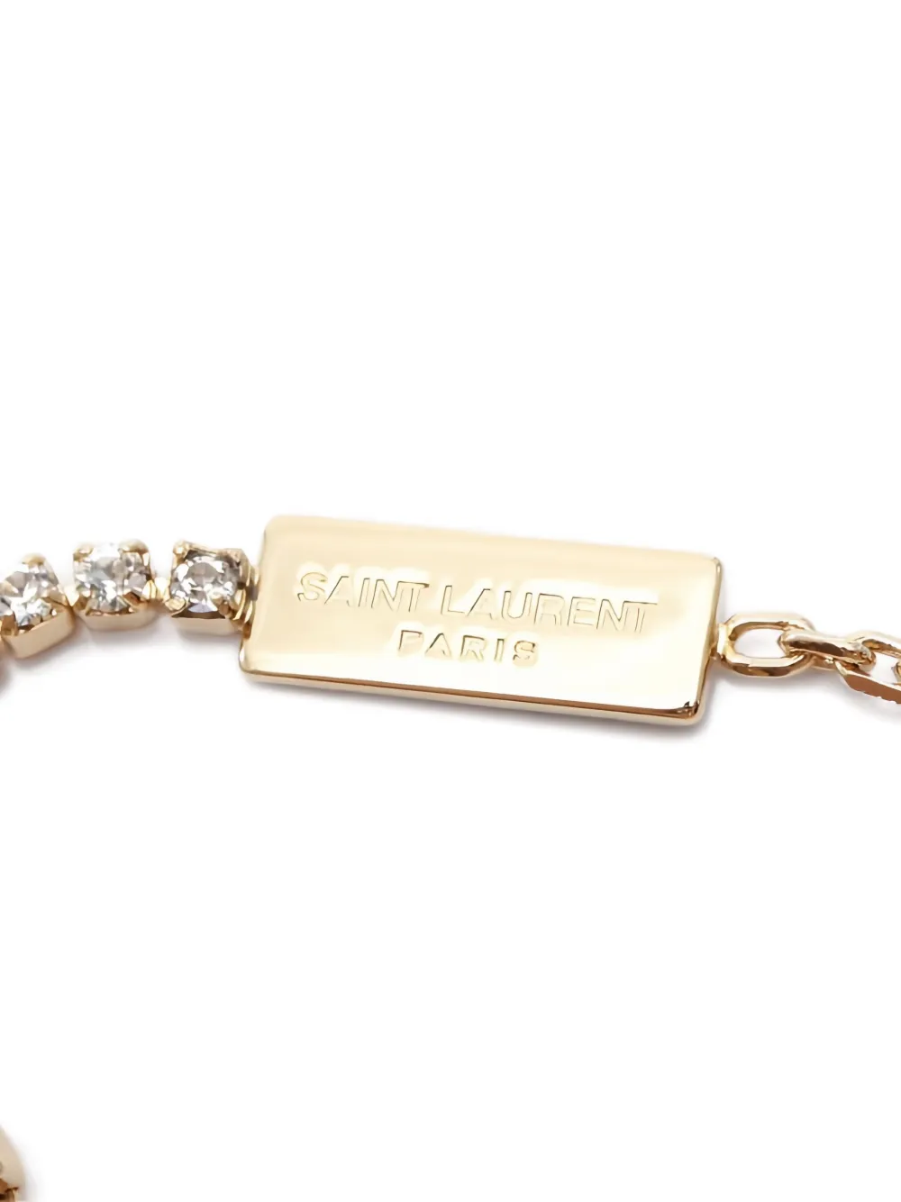 Pre-owned Saint Laurent 2020s Cassandra-charm Bracelet In Gold