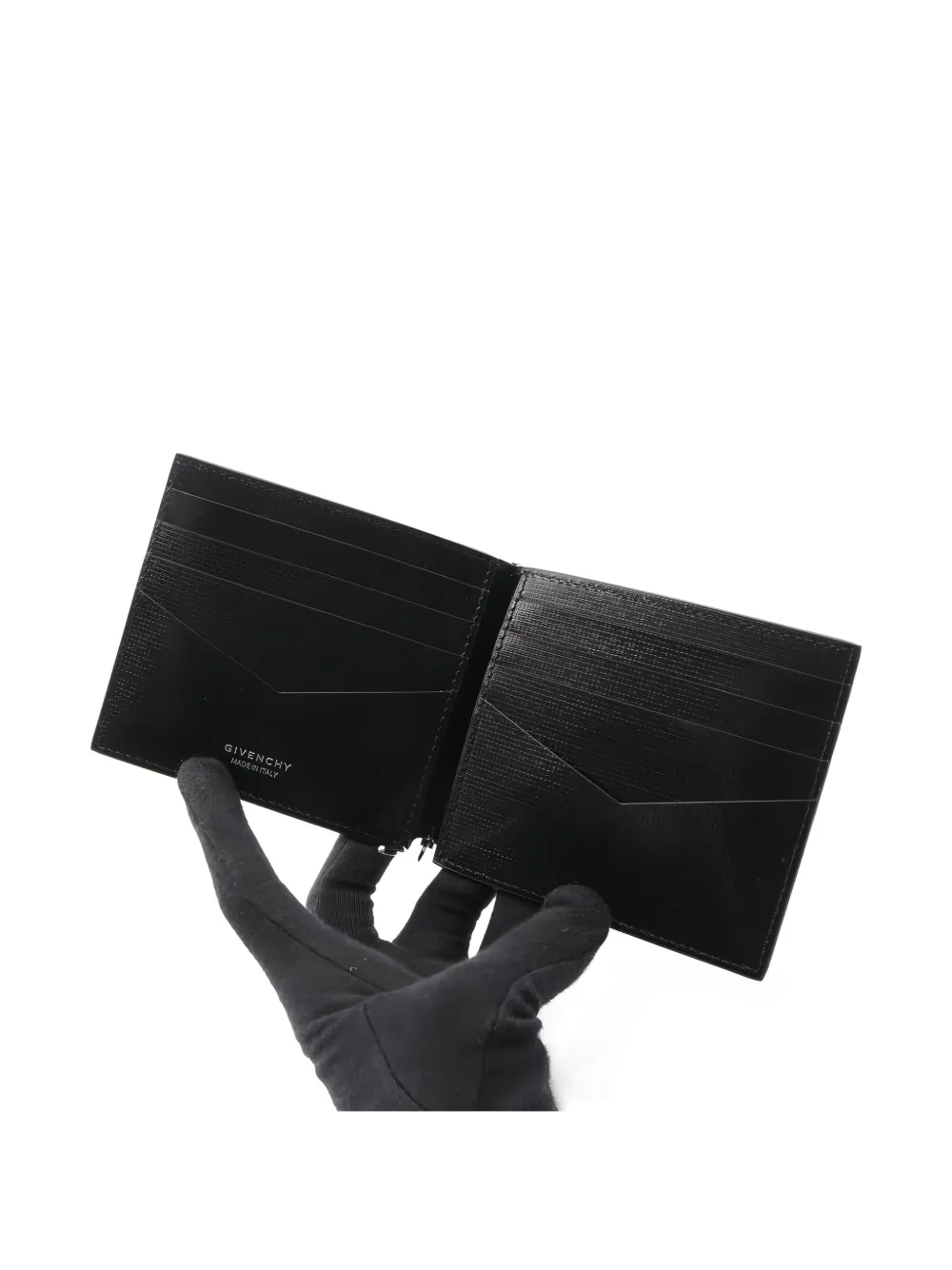 Pre-owned Givenchy 2020s 4g Money-clip Wallet In Black