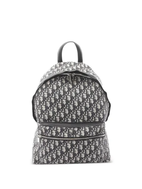 Christian Dior Pre-Owned 2010s oblique jacquard leather backpack