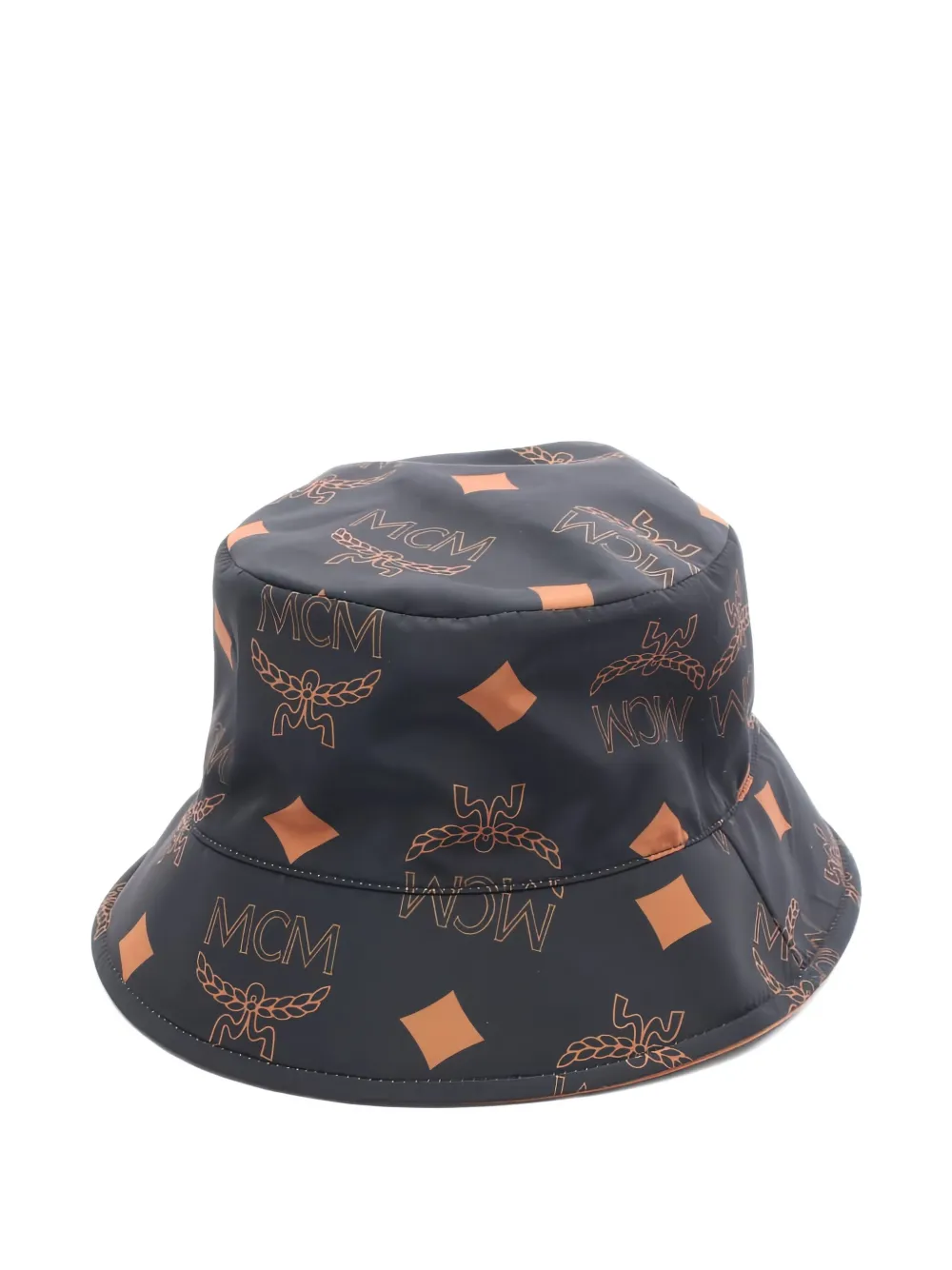 MCM Pre-Owned 2020s monogram-pattern reversible bucket hat | Black | Image 1