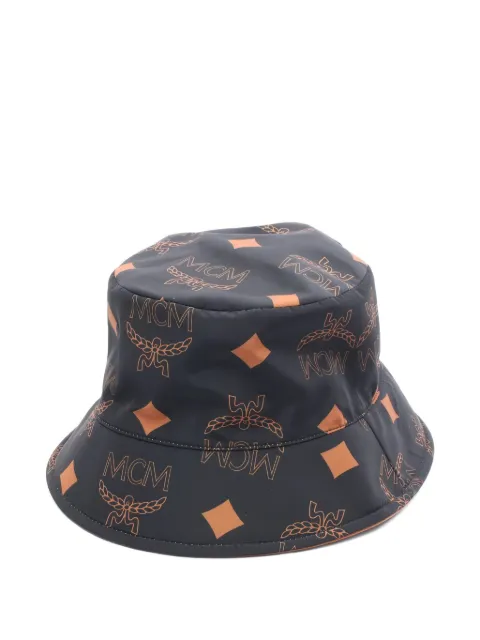 MCM Pre-Owned 2020s monogram-pattern reversible bucket hat