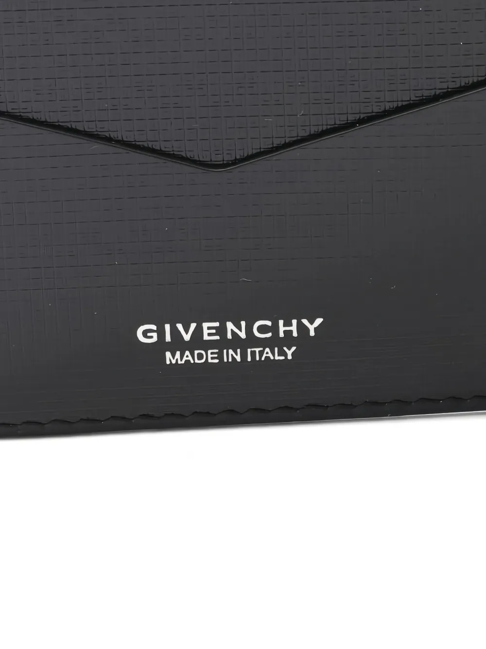 Pre-owned Givenchy 2020s 4g-pattern Leather Bi-fold Wallet In Black