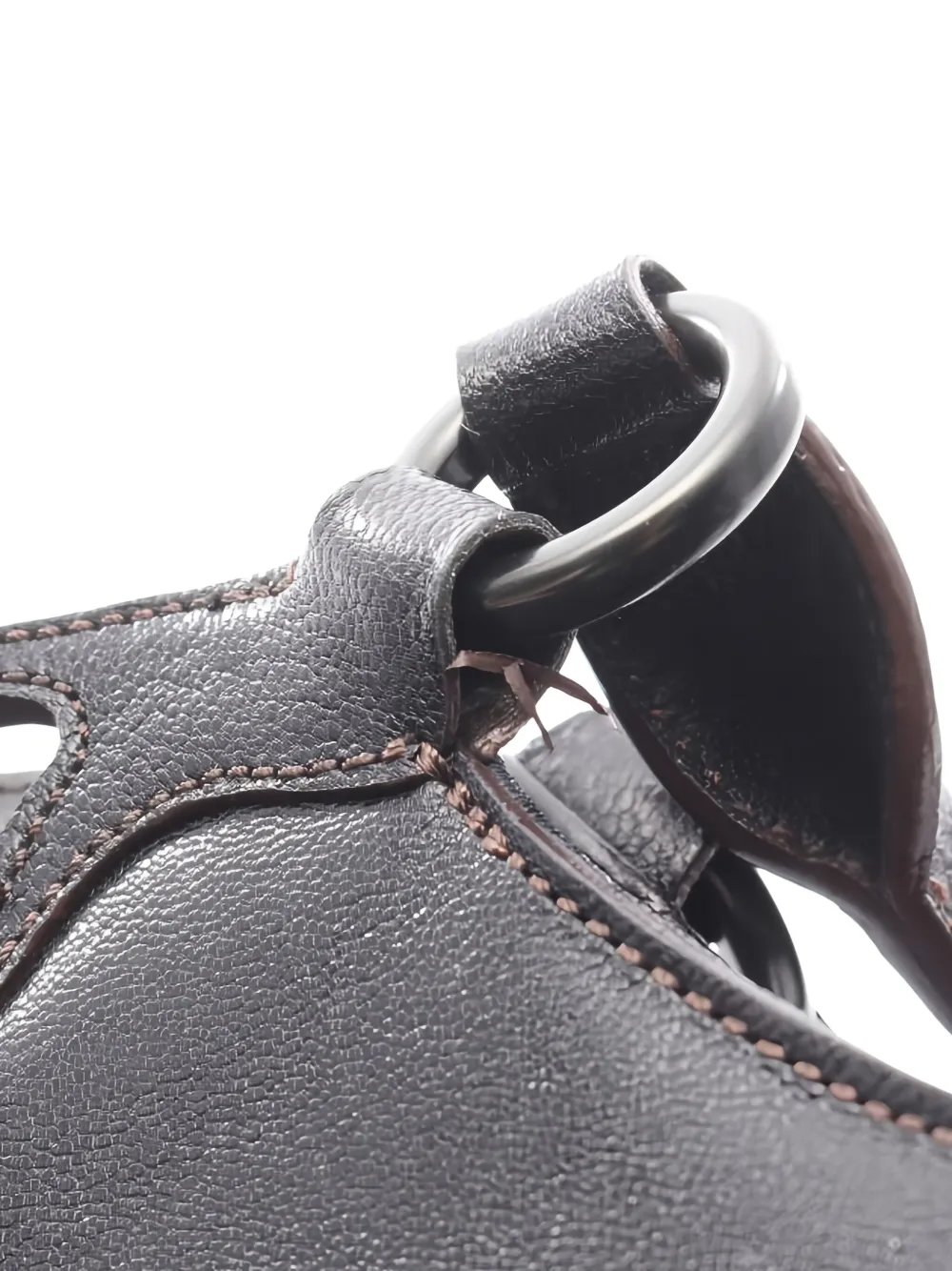 Pre-owned Cartier 2000s Marcello Leather Tote Bag In Black