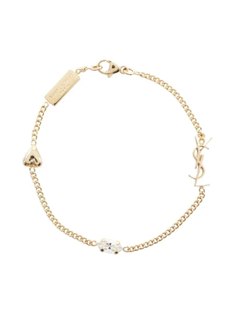 Saint Laurent 2020s Cassandra heart-charm bracelet