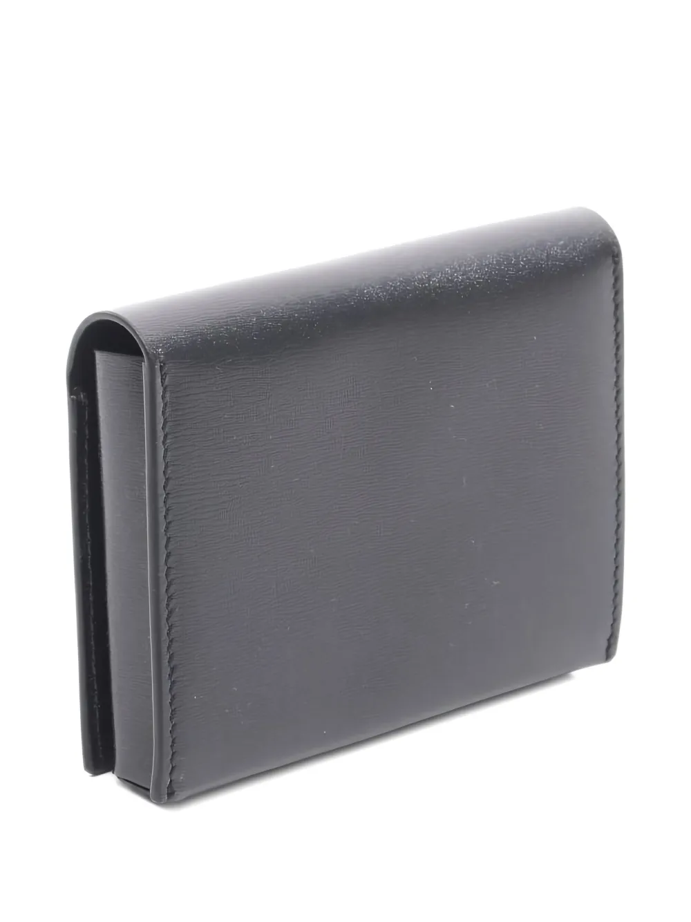 Pre-owned Jil Sander 2020s Origami Leather Card Case In Black