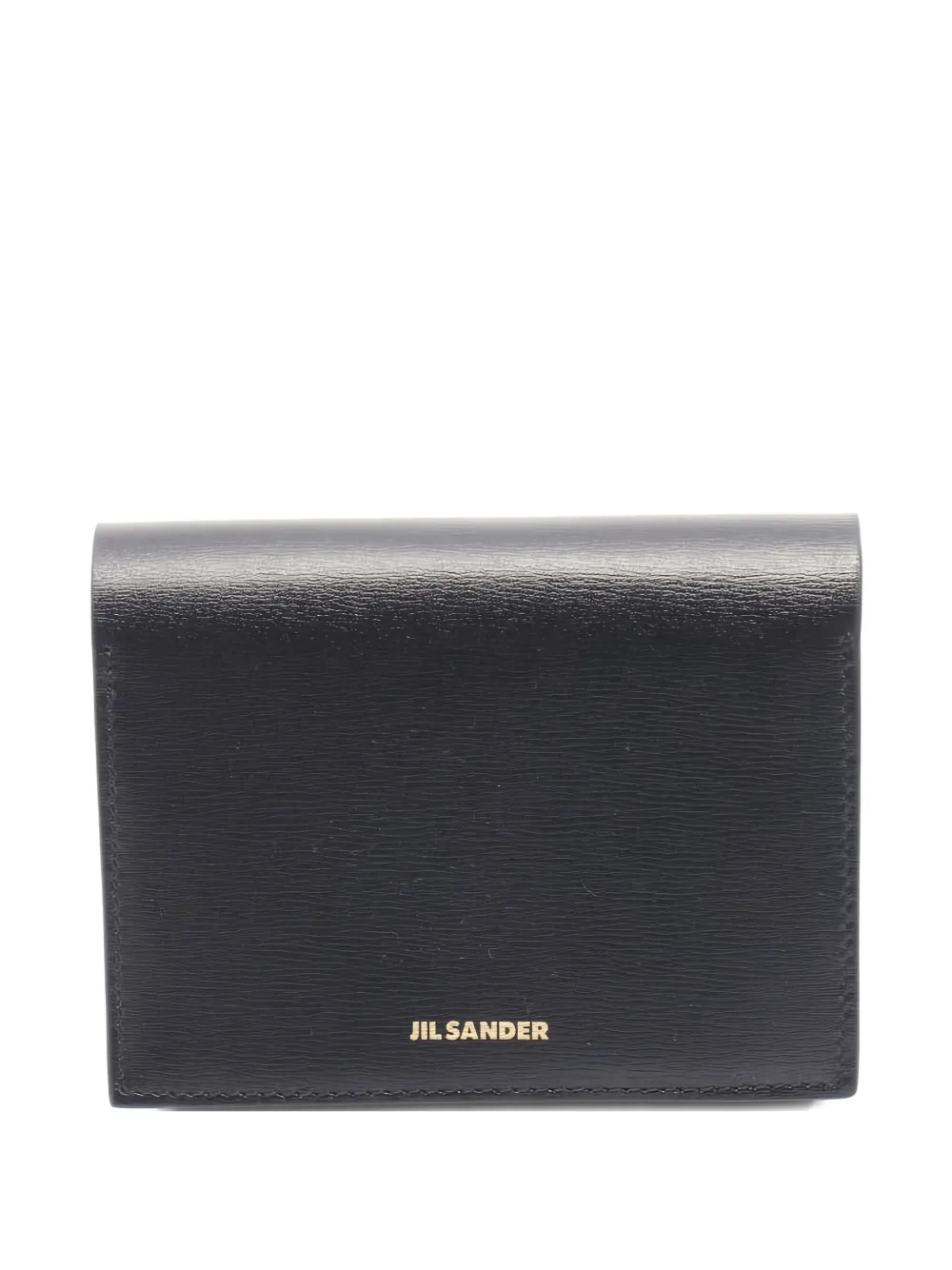 Pre-owned Jil Sander 2020s Origami Leather Card Case In Black