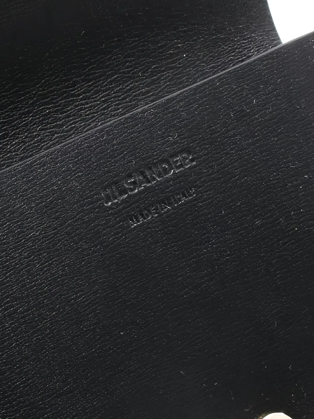 Pre-owned Jil Sander 2020s Origami Leather Card Case In Black