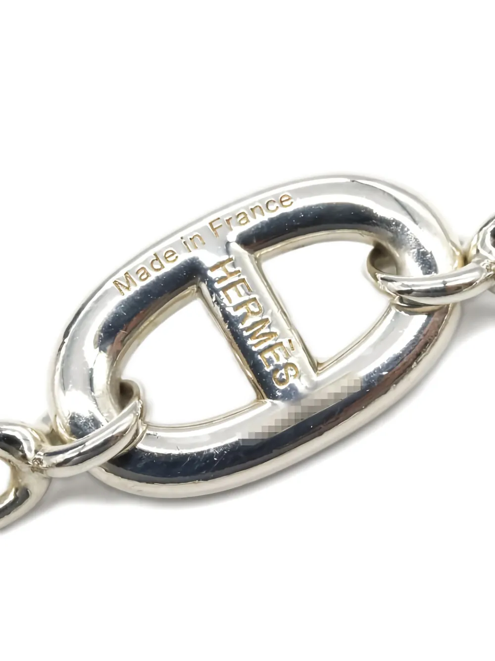 Pre-owned Hermes 2010s Farandole Chain Necklace In Silver