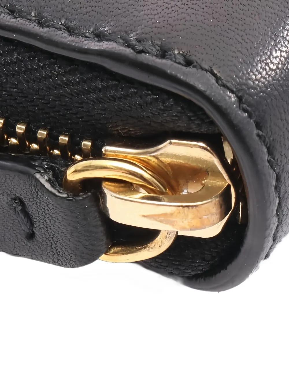 Pre-owned Jimmy Choo 2000s Lawrence Star-studded Zip Wallet In Black