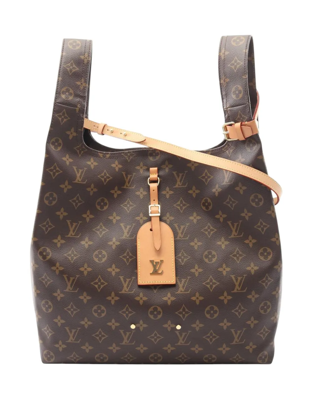 Pre-owned Louis Vuitton 2021-2025 Monogram Atlantis Gm Satchel In Brown