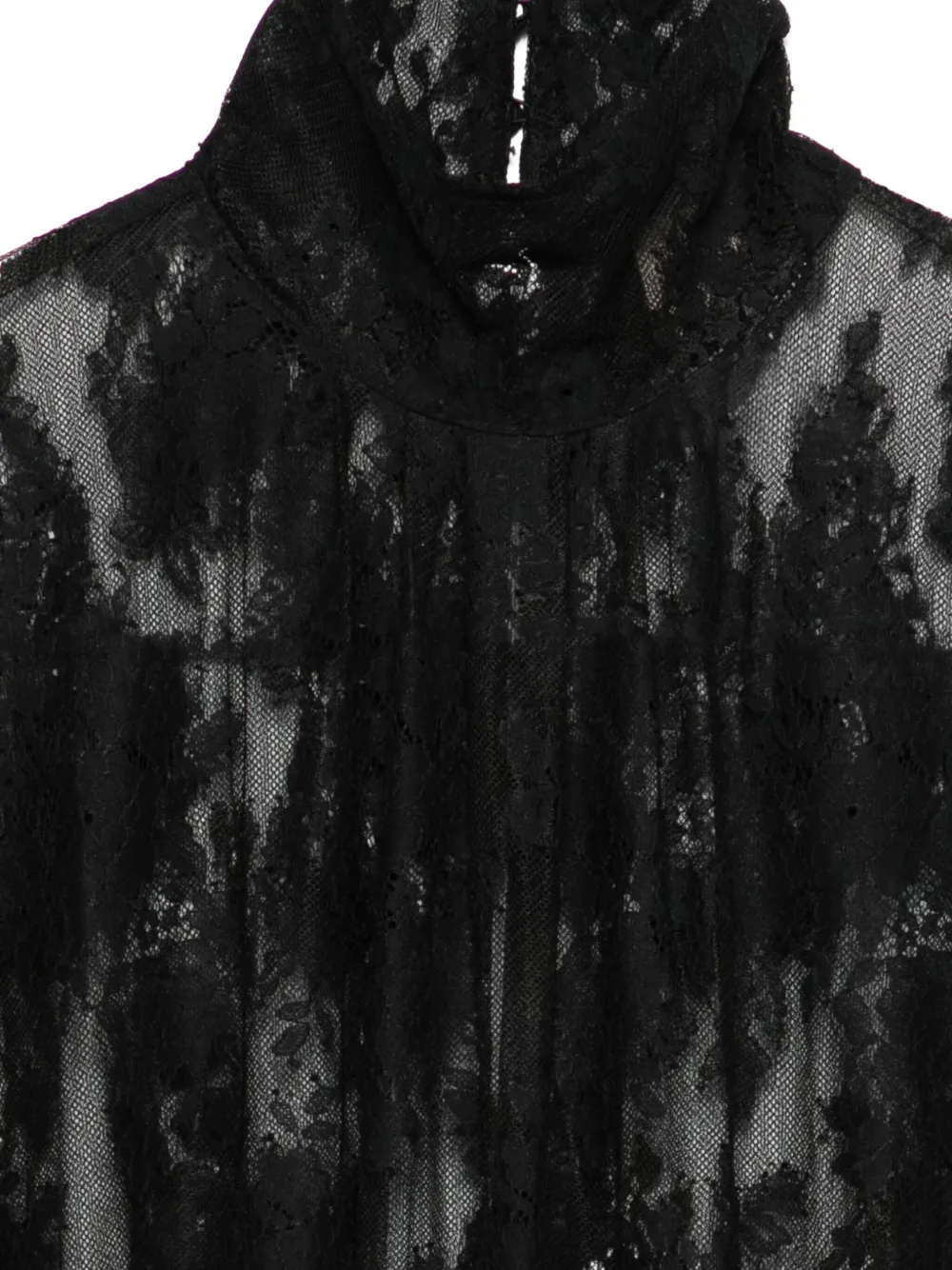 Semicouture Midi-jurk met kant Zwart