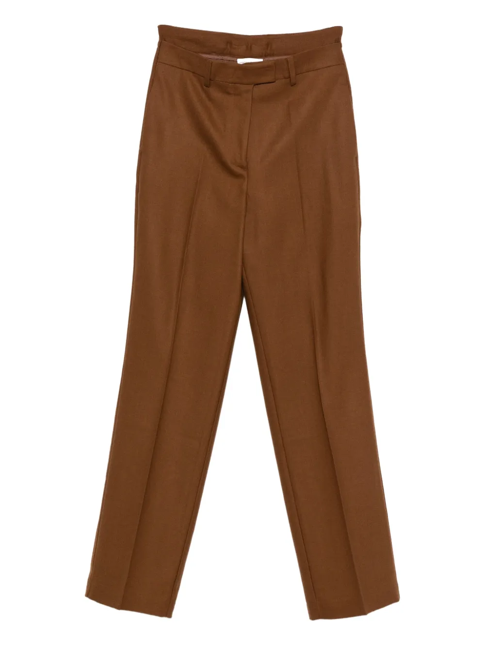 Semicouture concealed-fastening trousers - Marrone