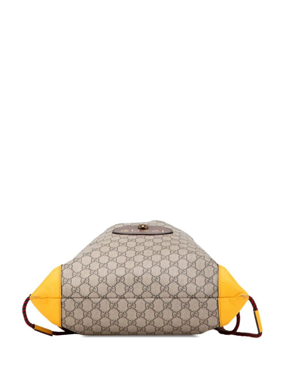 Pre-owned Gucci 2000-2015 Gg Supreme Animalier Backpack In Brown