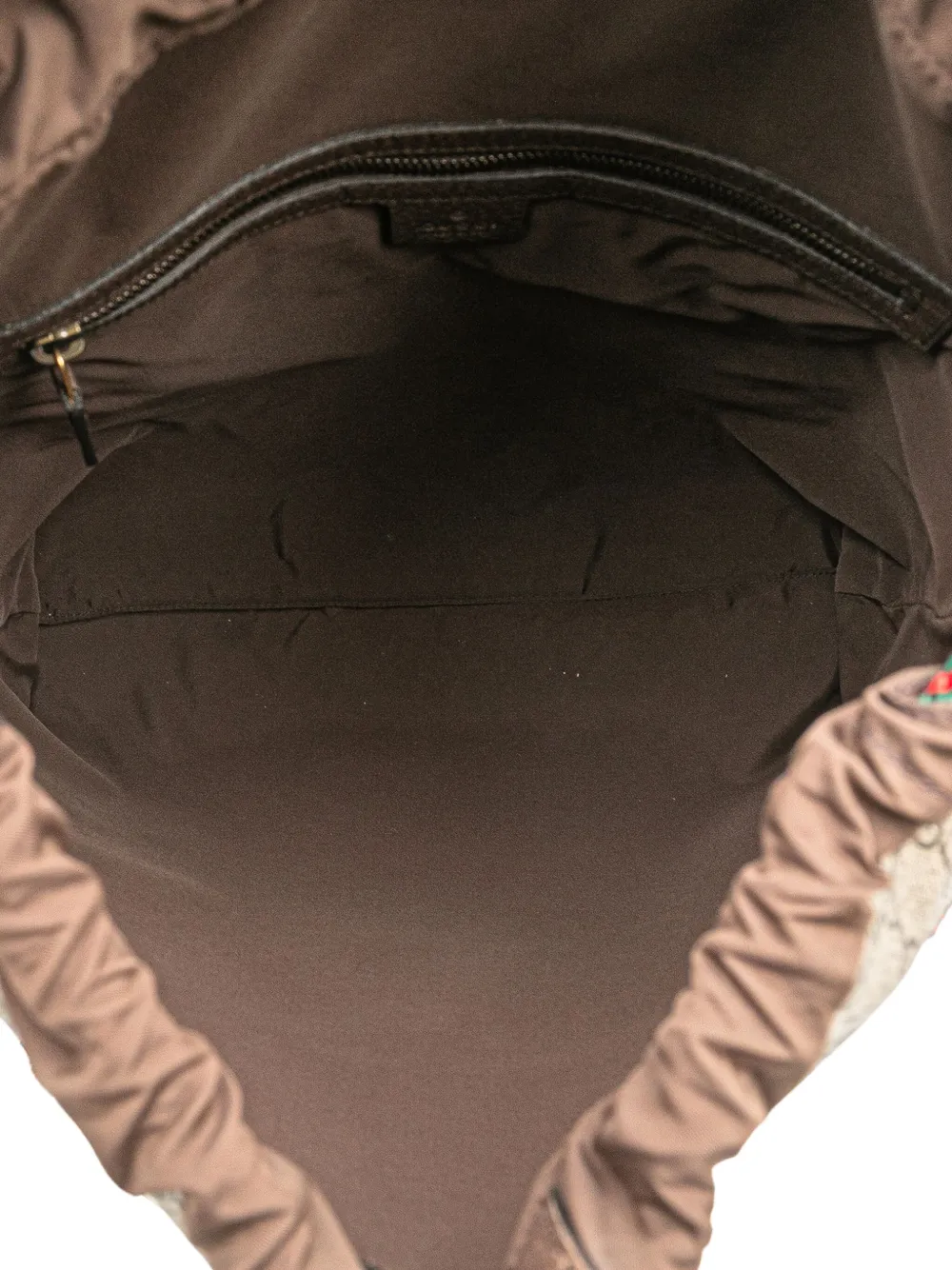 Pre-owned Gucci 2000-2015 Gg Supreme Animalier Backpack In Brown