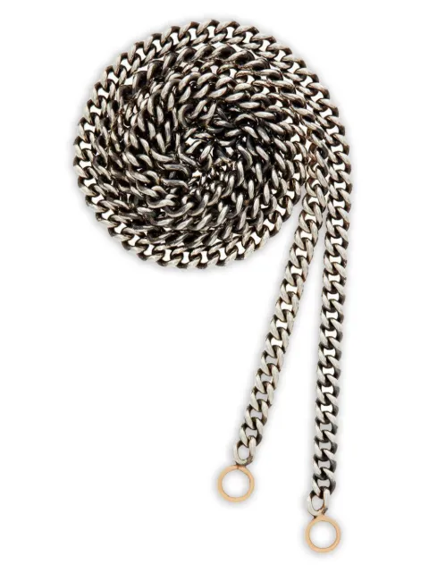 Marla Aaron collier Heavy Curb à chaîne en argent sterling