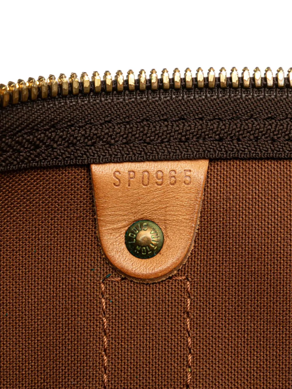 Pre-owned Louis Vuitton 1995 Monogram Keepall 45 Travel Bag In Brown