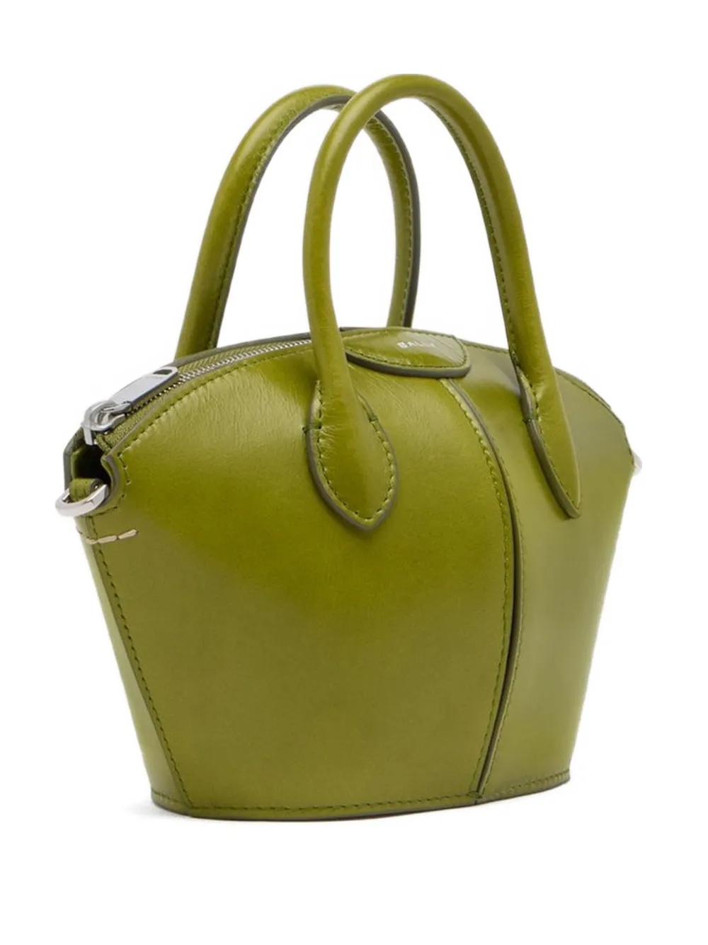 Bally Belle Tubular-handles Mini Bag In Green