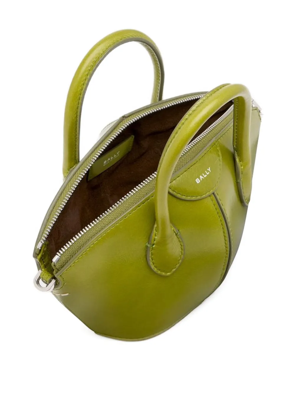 Bally Belle Tubular-handles Mini Bag In Green