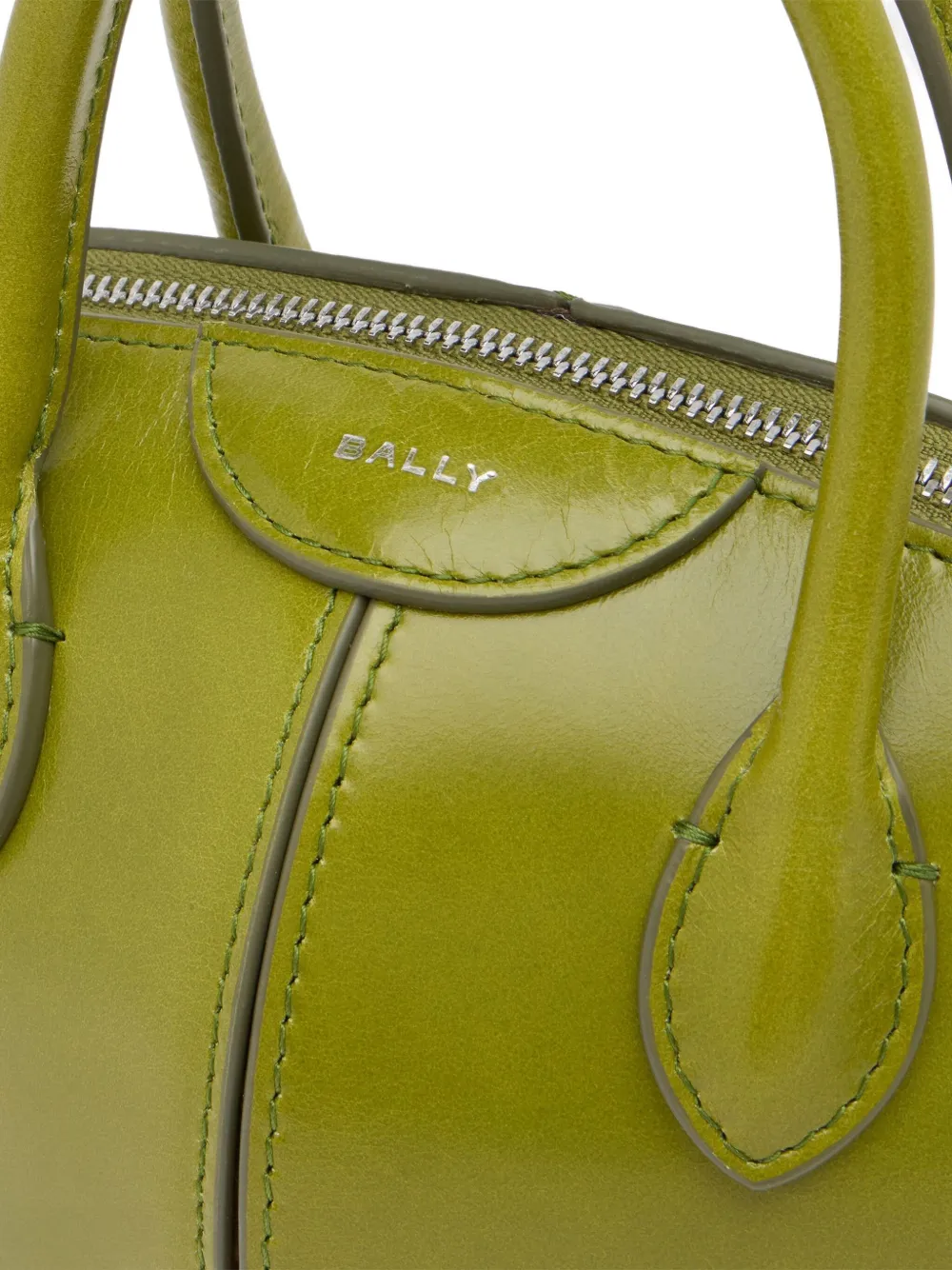 Bally Belle Tubular-handles Mini Bag In Green
